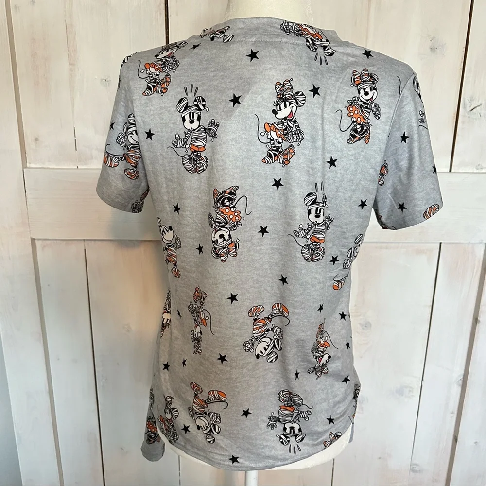 Disney Mickey Mouse Minnie Halloween Pajama Set Short‎ & Tee Women’s Size Small - Picture 5 of 9